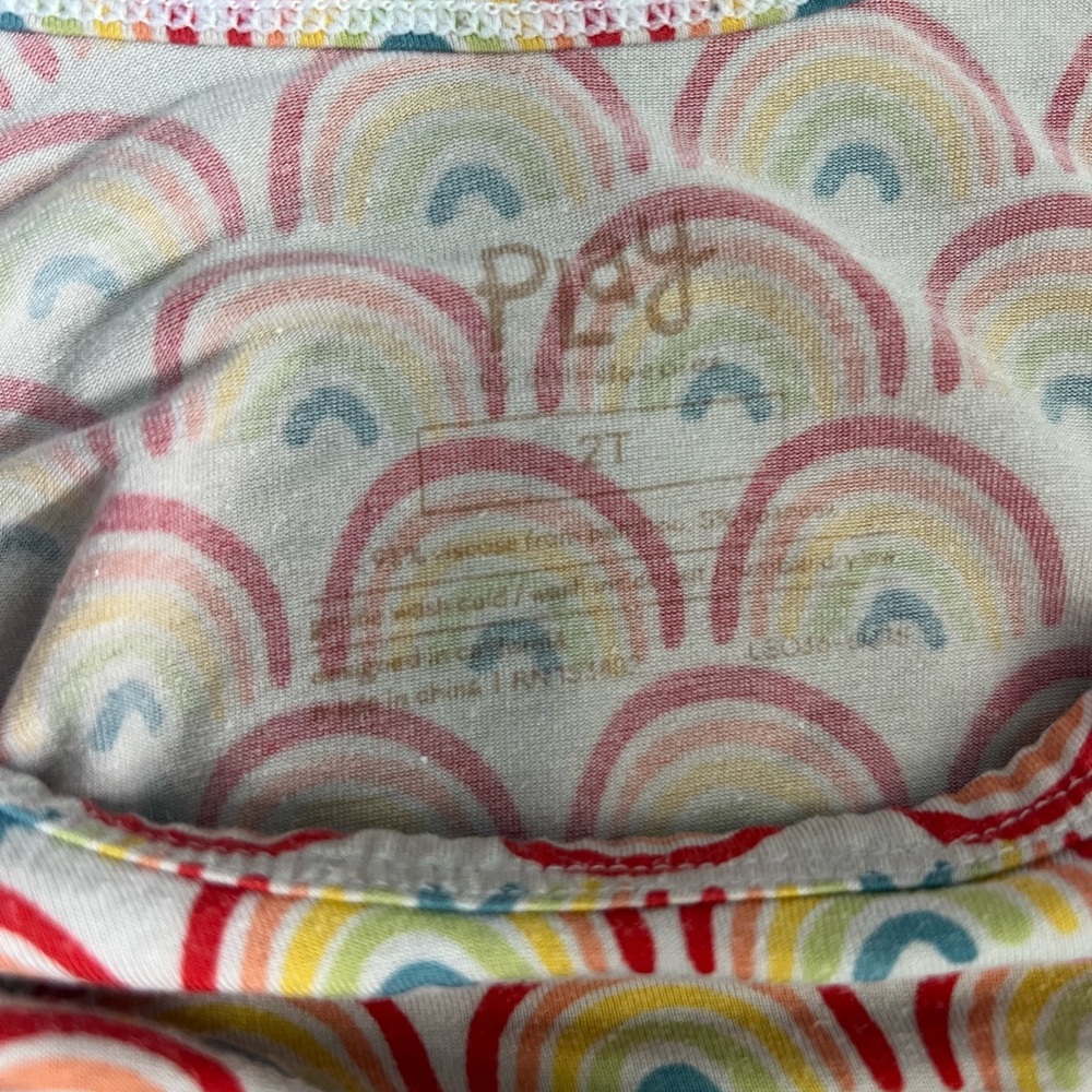 Little Sleepies Colorful Rainbow Kids Dress - Picture 2 of 4